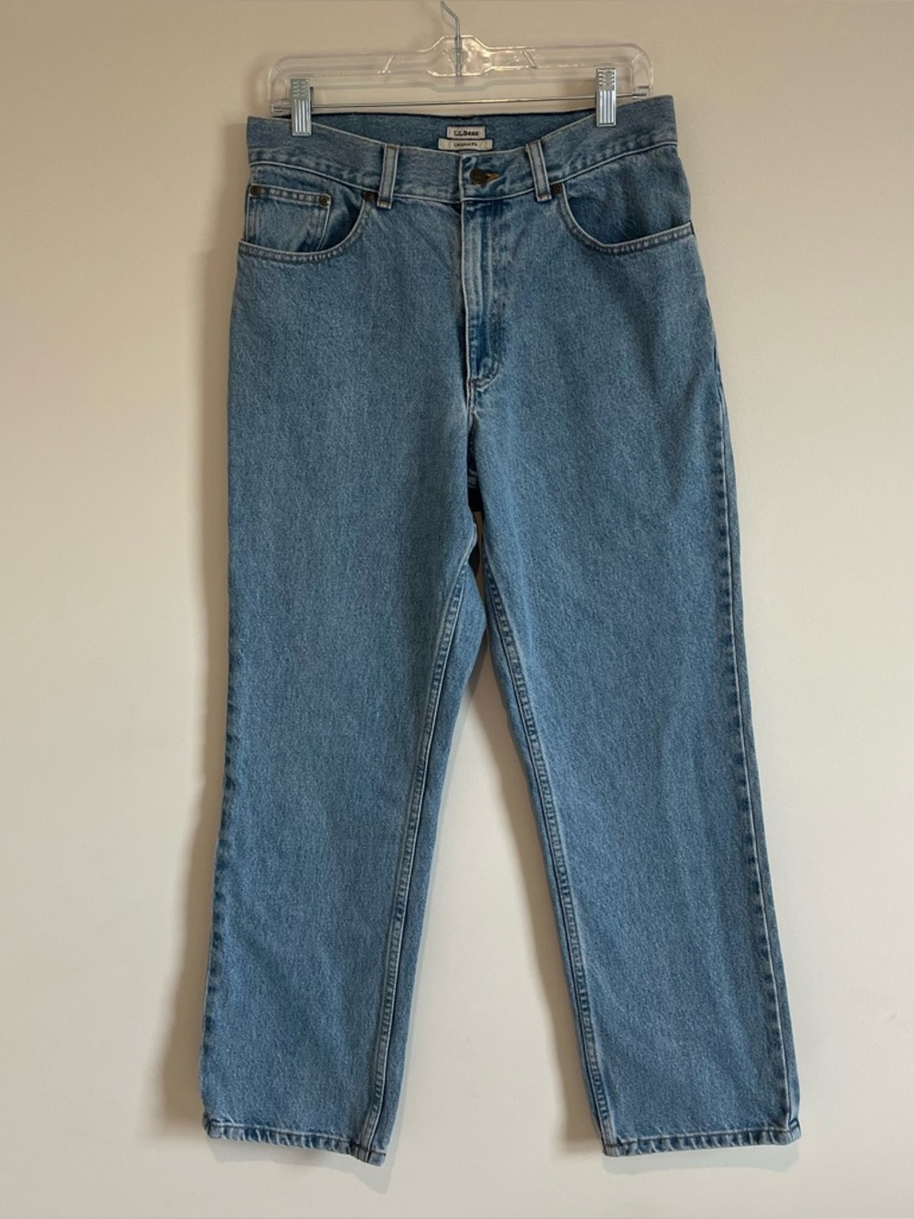 L.L. Bean Light Blue Denim Original Fit Mom Jeans - Size 10